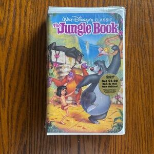 RARE UNOPENED Black Diamond Walt Disney's THE JUNGLE BOOK VHS (1991)#1122 USA